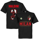 【予約RET06】ブラック3RE-TAKE ACミラン Gallery Team Tシャツ 3番 マルディーニ ブラック【サッカー/Milan/Maldini/セリエA】ネコポス対応可能