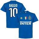 【予約RET06】ブルーRB10RE-TAKE インテル Team Tシャツ 10番 バッジョ ブルー【サッカー/Inter Milan/Baggio/セリエA】ネコポス対応可能