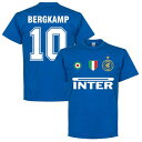 【予約RET06】ブルーDB10RE-TAKE インテル Team Tシャツ 10番 ベルカンプ ブルー【サッカー/Inter Milan/Bergkamp/セリエA】ネコポス対応可能