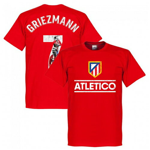 【予約RET06】RE-TAKE Atletico Madrid GALLRY Tシャツ 7番 グリーズマン レッド【サッカー/Griezmann/フランス代表/アトレチコマドリード】ネコポス対応可能