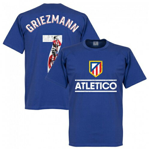 RE-TAKE Atletico Madrid GALLRY Tシャツ 7番 グリーズマン ブルーネコポス対応可能