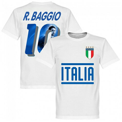 ホワイトRE-TAKE ロベルト・バッジョ ITALY GALLRY TEAM Tシャツ ホワイトネコポス対応可能
