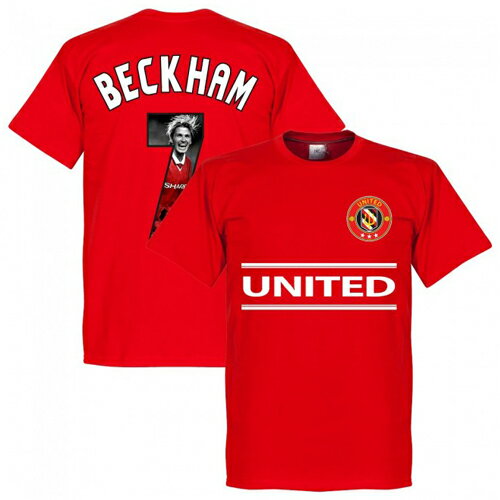 【予約RET06】ベッカムRE-TAKE MANCHESTER UNITED GALLRY Tシャツ 7番 ベッカム レッド【サッカー/Beckham/イングランド代表/マンチェスターUTD】ネコポス対応可能 1