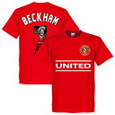 【予約RET06】ベッカムRE-TAKE MANCHESTER UNITED GALLRY Tシャツ 7番 ベッカム レッド【サッカー/Beckham/イングランド代表/マンチェスターUTD】ネコポス対応可能