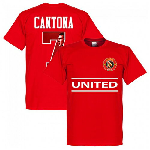 カントナRE-TAKE MANCHESTER UNITED GALLRY Tシャツ 7番 カントナ レッドネコポス対応可能