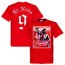 【国内未発売】El Nino 9RE-TAKE アトレチコマドリード レジェンド Tシャツ El Nino 9 フェルナンド トーレス レッド【サッカー/atletico madrid/Torres/スペインリーグ】RET06 ネコポス対応可能