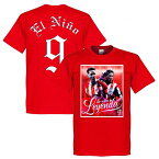 【国内未発売】El Nino 9RE-TAKE アトレチコマドリード レジェンド Tシャツ "El Nino 9" フェルナンド・トーレス レッド【サッカー/atletico madrid/Torres/スペインリーグ】RET06 ネコポス対応可能