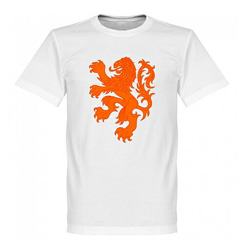 【予約RET01】RE-TAKE オランダ代表 ライオンTシャツ ホワイト【サッカー/ワールドカップ/Holland】ネコポス対応可能