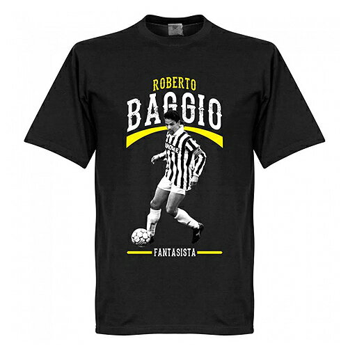 【国内未発売】RET02RE-TAKE ロベルト バッジョ ユベントス ファンタジアスタTシャツ ブラック【サッカー/セリエA/Baggio/Juventus】RET06 ネコポス対応可能 お取り寄せ対応