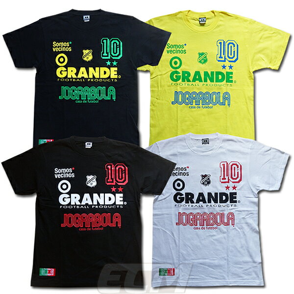 GGJ01 TシャツGRANDE x JOGARBOLA “Somos vecinos” コラボ Tシャツネコポス対応可能