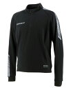 GFPH20402GRANDE FP ハーフジップストレッチジャージ ブラックxグレー【グランデ/サッカー/フットサル/トレーニング】