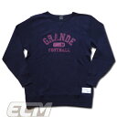 【SALE30%OFF】【GS018】GRANDE カレッジ クルー スウェット ネイビー【グランデ/サッカー/フットサル/サポーター/ジャケット/アウター】