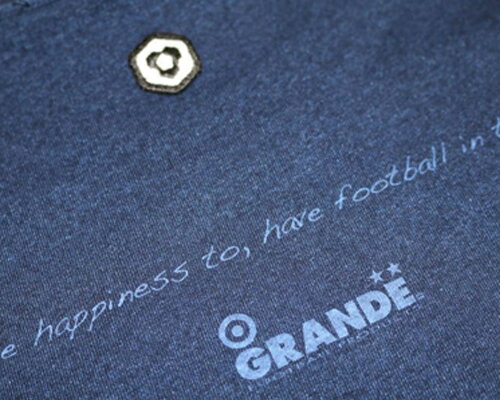 【SALE25%OFF】【GS018】GRANDE DYE.PRINTO INDIGO Tシャツ ダークインディゴ【サッカー/フットサル/グランデ/サポーター/GFPE218002】ネコポス対応可能