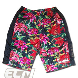 【SALE35%OFF】【GS018】GRANDE "Tropical Flor" ハーフパンツ ブラック【グランデ/サッカー/フットサル/サポーター/ボタニカル】GRN2016SS