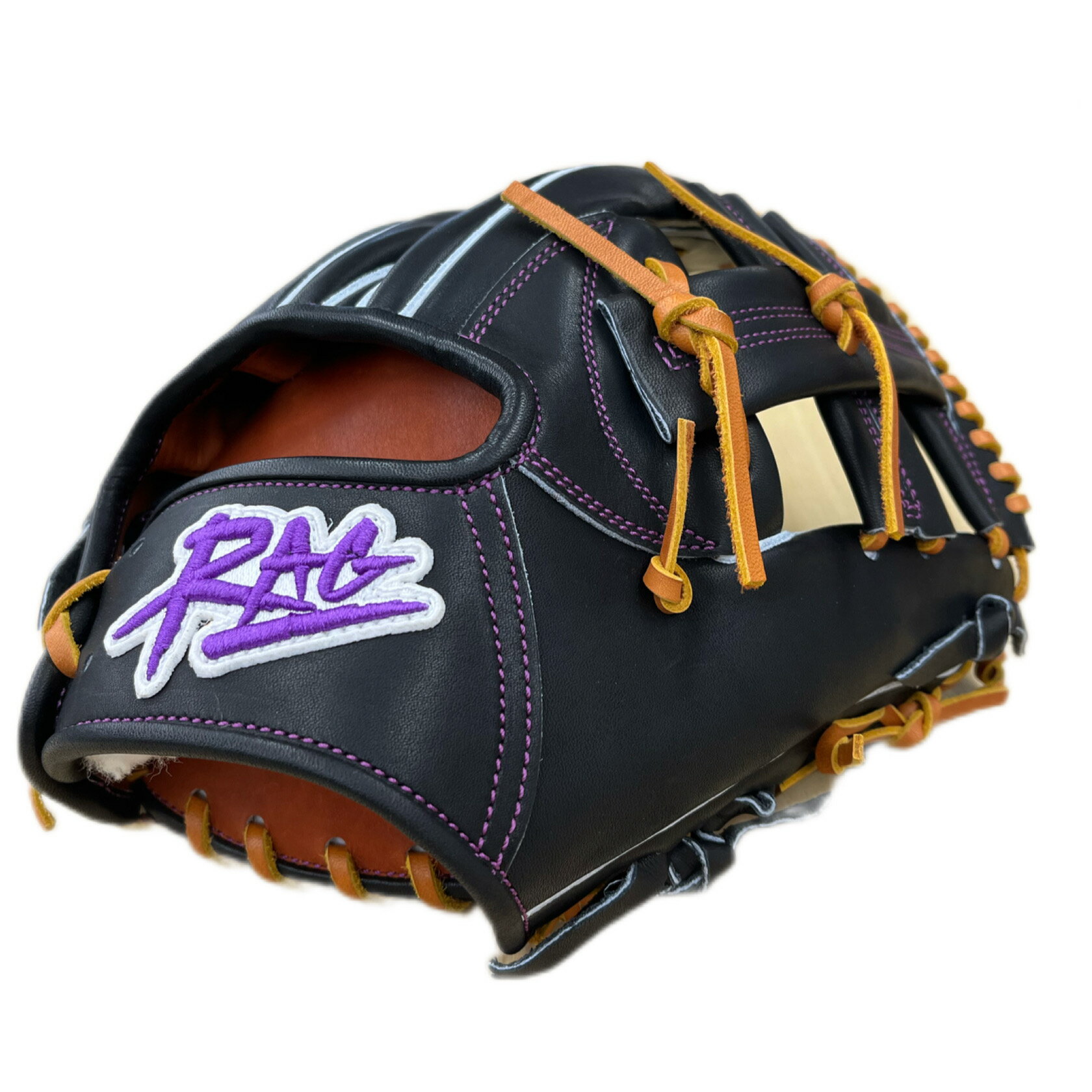 【店舗別注】RAG de Lion ラグデリオン 硬式グラブ 内野手用 WED-02 右投 28.0cm ブラック×コルク ジャ..