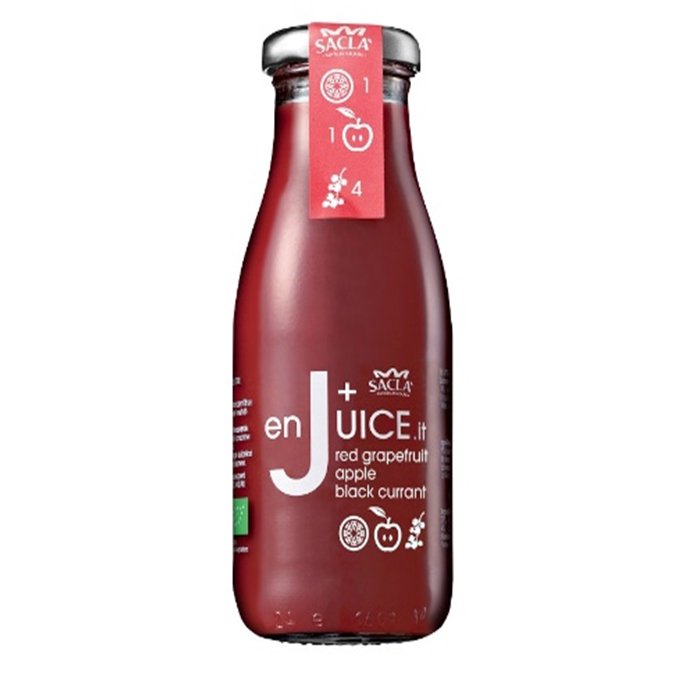 サクラ レッドグレープフルーツアップルカシス 250ml×8本（1ケース）オーガニック フルーツ ジュース SACLA red grape fruit apple black currant organic fruits juice 