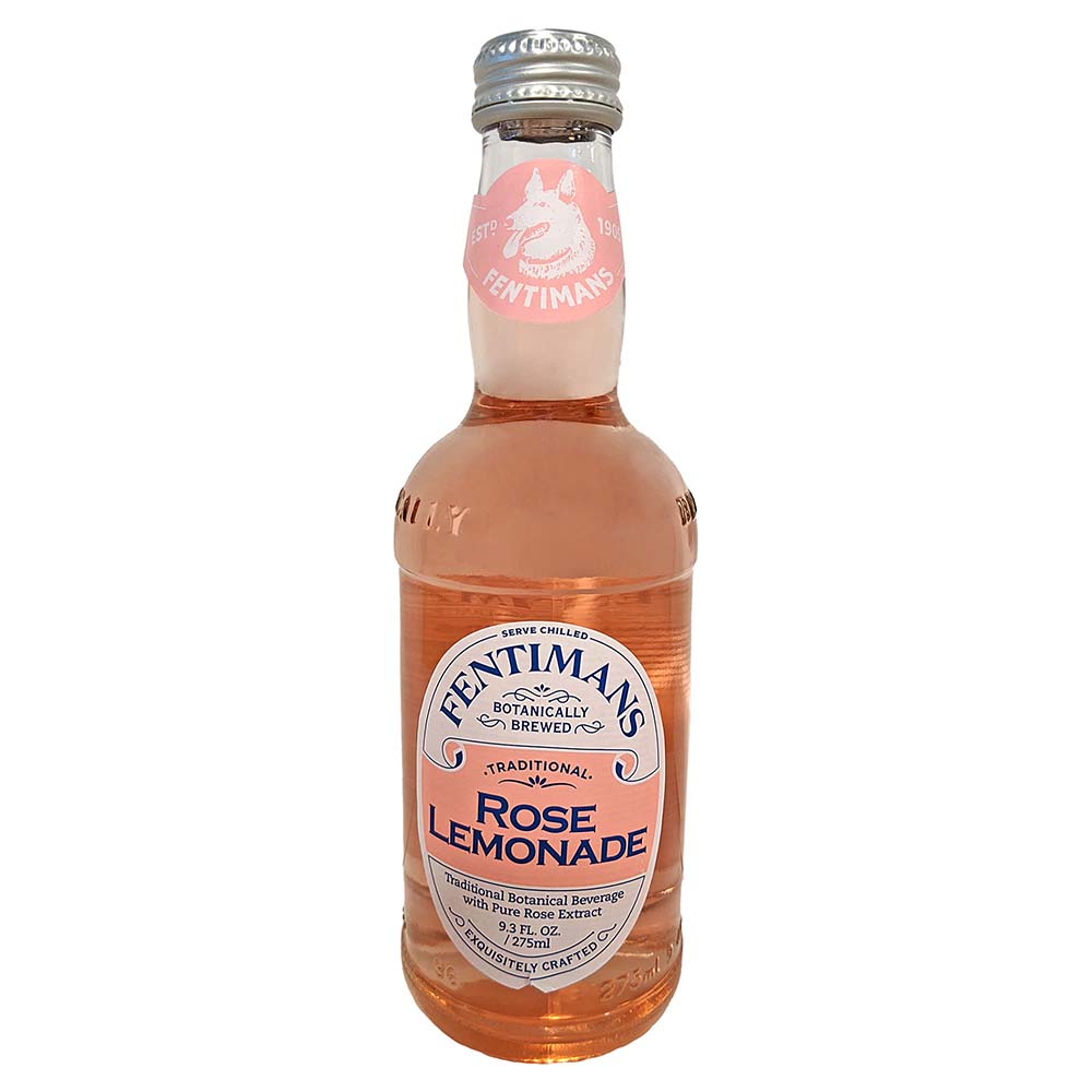 送料無料 フェンティマンス ローズレモネード 275ml×12本（1ケース） FENTIMANS ROSE LEMONADE おしゃれな瓶 炭酸 ジンジャー ショウガ [正規輸入品]