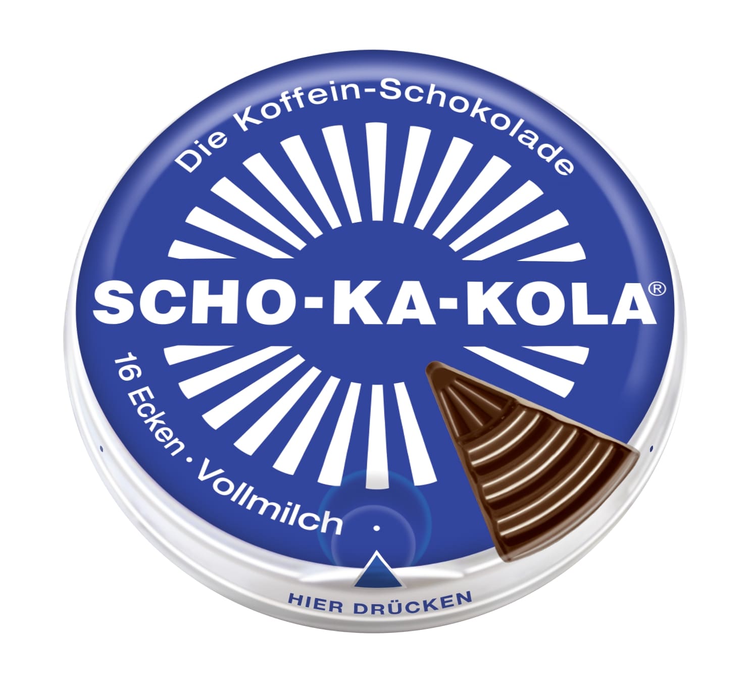 ショカコーラ ミルク 100g SCHO-KA-KOLA the caffeine chocolate MILK 正規輸入品 ドイツ 輸入 海外 チョコ コーラナッツ 缶入り カフェイン入り 眠気覚まし カフェイン200