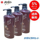 スカルプ オールインワン 柿渋 オイルシャンプー 600mL ×3本 ノンシリコン処方 アミノ酸系洗浄成分配合 弱酸性 アルガン 馬油 椿油