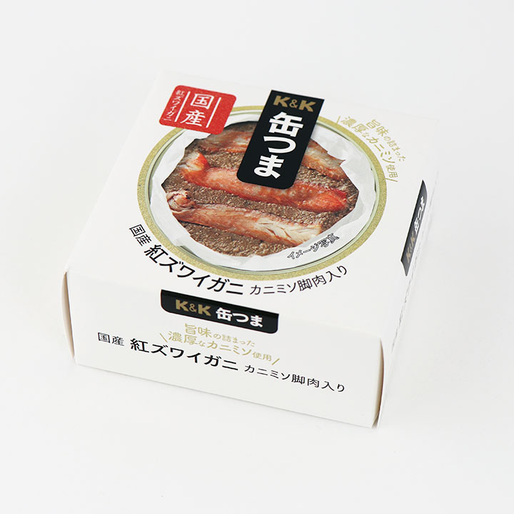 K&K『缶つま香住産紅ズワイガニカニミソ脚肉入』