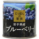K&K にっぽんの果実 岩手県産 ブルーベリー 185g 国分 防災 非常食 備蓄 国産 フルーツ缶詰 日本製 缶詰 ローリングストック