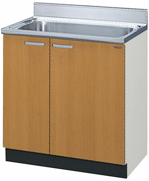 LIXIL　セクショナルキッチン　GSシリーズ　木製キャビネット　流し台　間口750　幅67cmシン ...