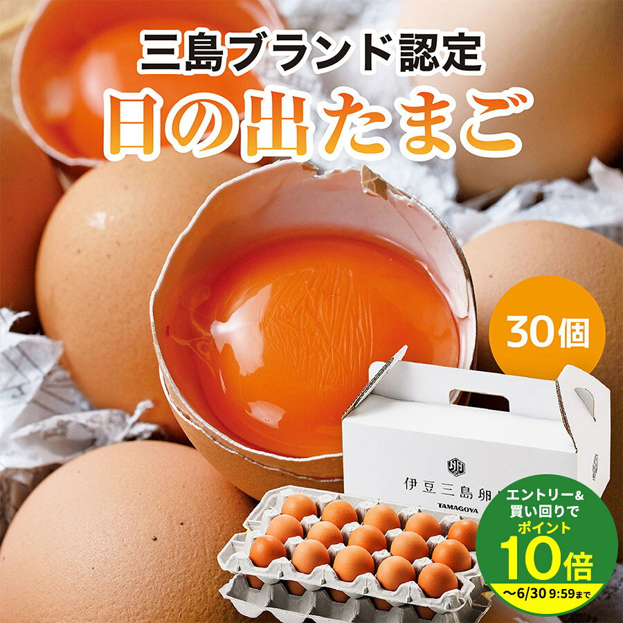 Rakuten - ＼ZIP＆ヒルナンデスで紹介！／ ブランド生たまご 日の出たまご 30個セット 驚きの弾力★数量限定の卵 卵がけごはん ゆでタマゴにも ギフトセット お歳暮 御歳暮ギフト 贈り物 贈答 誕生日プレゼント お祝い プチギフト 伊豆村の駅 TAMAGOYA 冷蔵便★★