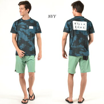 BILLABONG ビラボン メンズ ハイブリッド 半袖 Tシャツ 水陸両用 AI011-860 ラッシュガード G1S E22 【返品不可】