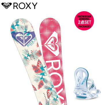 スノーボード + ビンディング 2点セット ROXY ロキシー GLOW 18-19モデルレディース FF G18