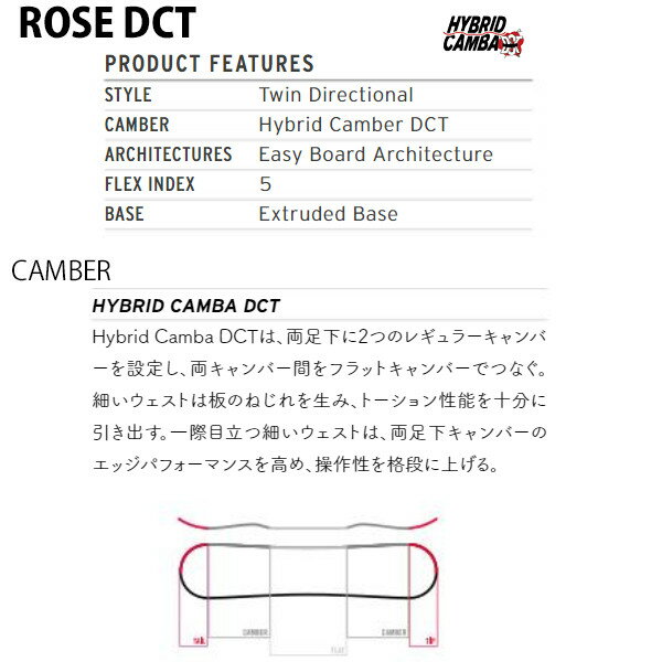 スノーボード 板 HEAD ヘッド ROSE DCT ローズ ディーシーティー 18-19モデル レディース FF J16