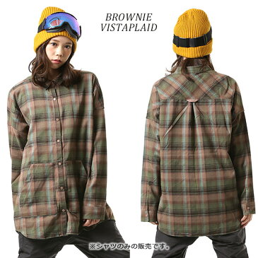 スノーボード インナーウェア 長袖 シャツ BURTON バートン WB TEYLA FLANNEL LS 18-19モデル レディース FF L6