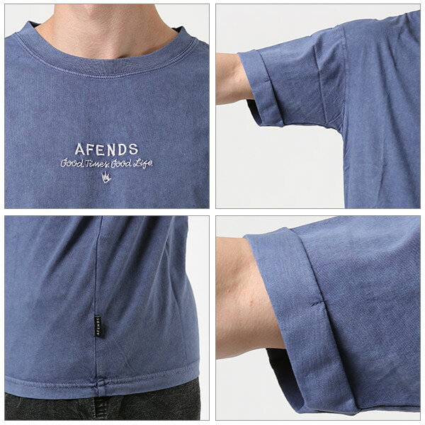 メンズ 半袖 Tシャツ AFENDS アフェンズ JM191053-1 Good Times Good Life トップス カジュアル ストリート 春夏 GG1 D5