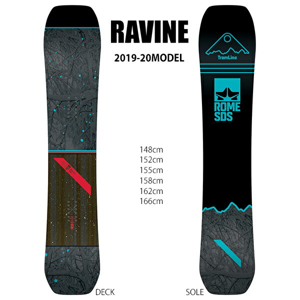 スノーボード 板 ROME SDS ローム RAVINE ラヴィーン 19-20モデル メンズ GG G16