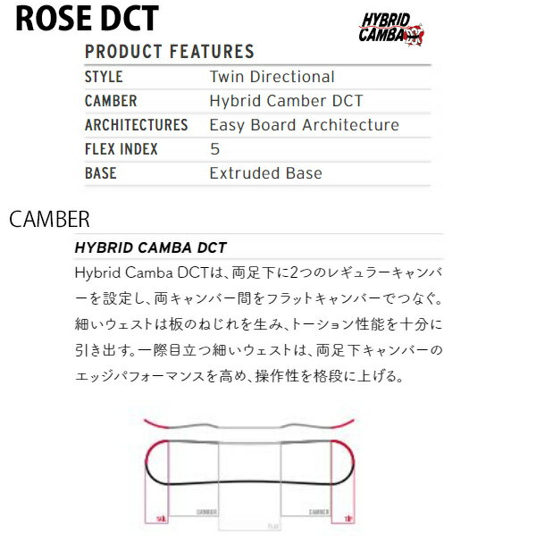 予約販売 11月中旬入荷予定 スノーボード 板 HEAD ヘッド ROSE DCT ローズ ディーシーティー 19-20モデル レディース GG G19