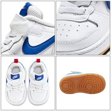 NIKE ナイキ COURT BOROUGH LOW 2 コート バーロウ 2 TDV BQ5453-109 キッズ シューズ 13cm〜16cm HH2 G7