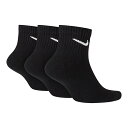 NIKE ナイキ EVERYDAY CUSHIONED ANKLE エブリデイ クッションド アンクル SX7667-010 メンズ レディース ソックス 靴下 3足セット JJ2 ムラサキスポーツ G14