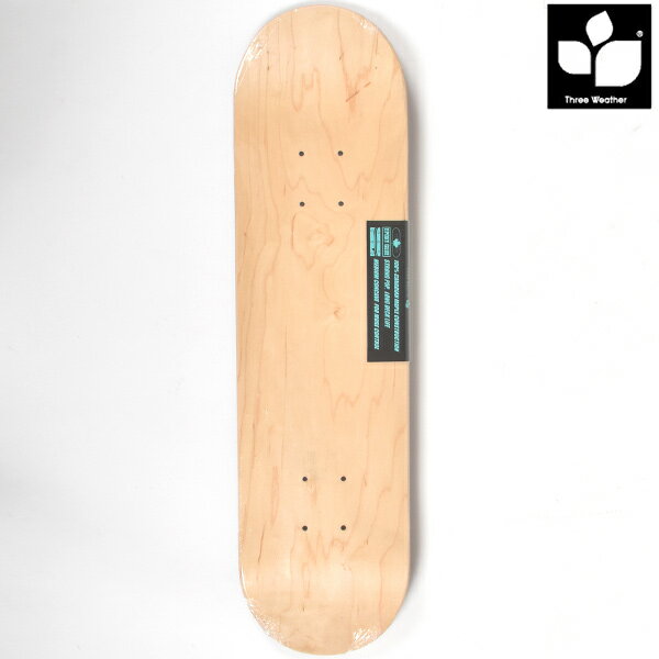 キッズ スケートボード デッキ THREE WEATHER スリーウェザー TWSH7200 S HARD BLANK DECK 7.25インチ ブランクデッキ スケボー II ム..