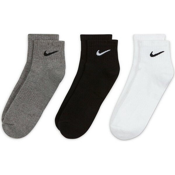 NIKE ナイキ EVERYDAY CUSHIONED ANKLE エブリデイ クッションド アンクル SX7667-964 メンズ レディース ソックス 靴下 3足セット JJ2 ムラサキスポーツ H7