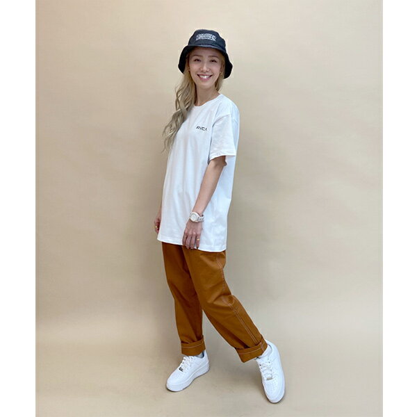 RVCAルーカBC043-241レディース半袖TシャツロンTバックプリントJJ1D1