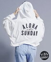 【ムラサキスポーツ別注】ALOHA SUNDAY/アロハサンデイ 水陸両用/無地/ショート丈バックプリントラッシュガード/パーカーラッシュガード AS-MS-001