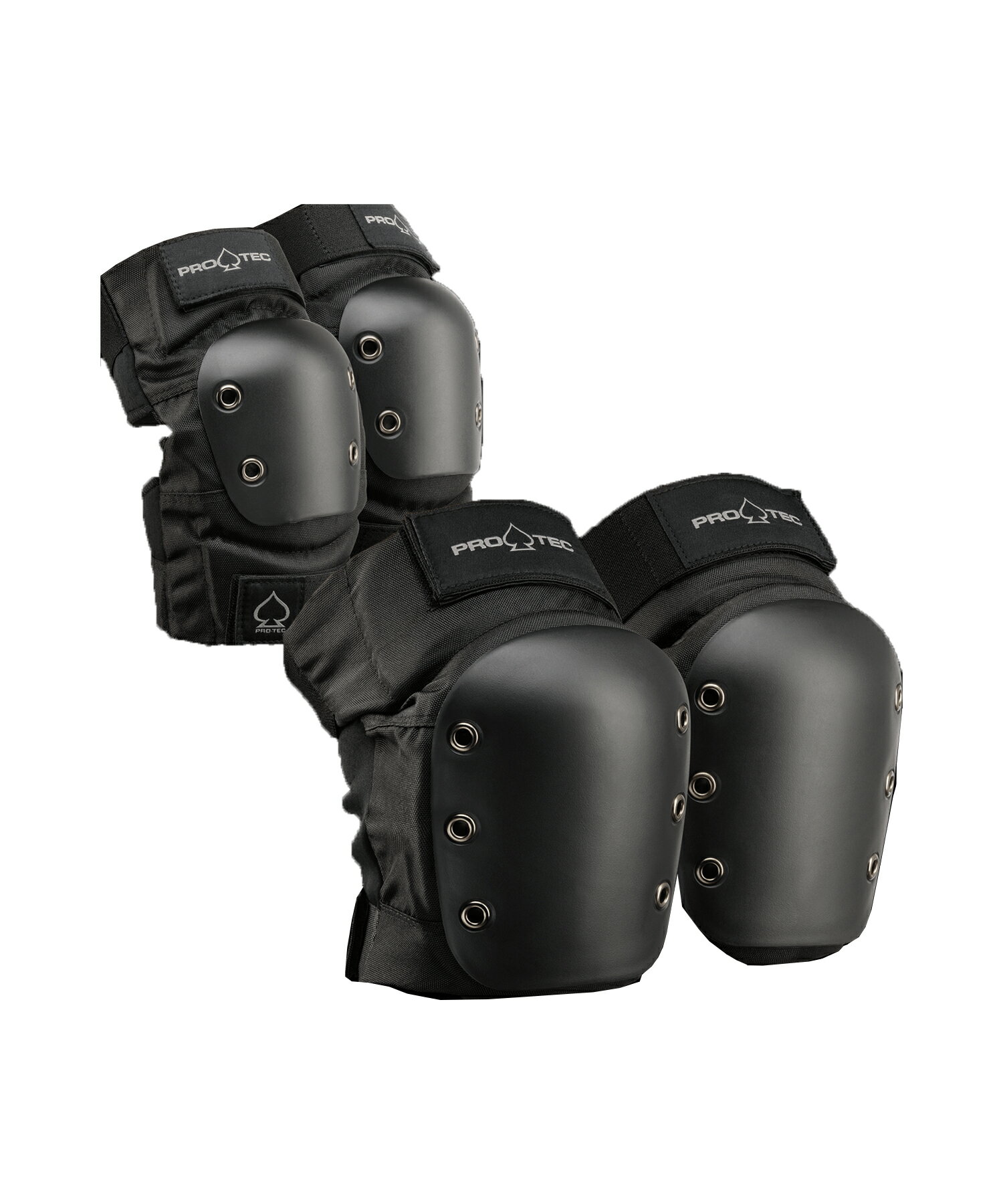 【クーポン配布中 6/5 23:59まで】スケートボード プロテクター PROTEC プロテック KNEE ELBOW PAD SET OPEN BACK KK I7