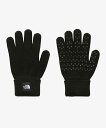 THE NORTH FACE/ザ・ノース・フェイス Kids’ Knit Glove ニットグローブ キッズ 手袋 ブラック NNJ62200 K