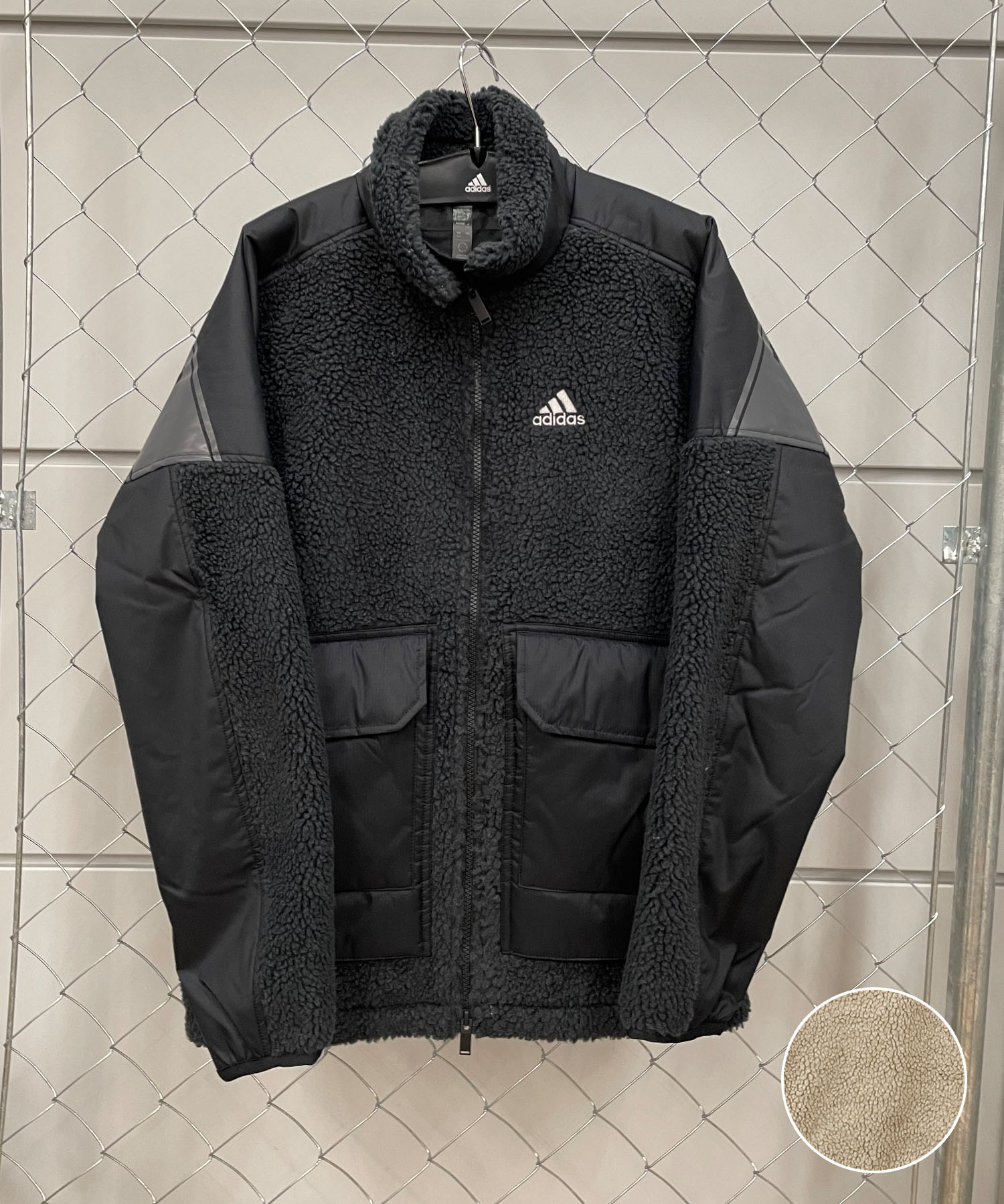 adidas/アディダス ワーディング オーバーサイズド ボア フルジップ ジャケット キッズ ジャケット FLEE IEI00K