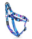 WOLFGANG ウルフギャング 犬用 ハーネス MarbleWave Harness Lサイズ 中型犬用 大型犬用 胴輪 マーブルウェイブ ブルー系 WH-003-102(4)