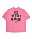 【CHUMS】チャムスのレディース半袖Tシャツ。”NO! I'M NOT A PENGUIN!”(ペンギンじゃないよ！)〈素材特性〉タフな空紡糸で編んだヘビーウェイトコットンを使用。厳しい基準に合格した高品質な綿製品の証、「COTTON USA」認証のラインアップ。耐久性に優れ、型崩れしにくいしっかりとした生地感が特徴。〈デザイン〉ブービーからのメッセージを背中にプリントした、シンプルながらも洒落の効いたインパクトのあるデザイン。胸元にはおなじみのブービーロゴと吹き出しメッセージがワンポイント。シンプルなデザインなので使いやすく、プレゼントにもおすすめ！”NO! I'M NOT A PENGUIN! I'M A BOOBY BIRD!”(ペンギンじゃないよ！カツオドリだよ！) ≪商品詳細≫■素材■綿：100%■サイズ目安■（メーカー表記サイズ）【M】着丈：61.5cm 身幅：54cm 肩幅：50cm 袖丈：21cm 裄丈：46cm【L】着丈：63.5cm 身幅：56cm 肩幅：52cm 袖丈：22cm 裄丈：48cm