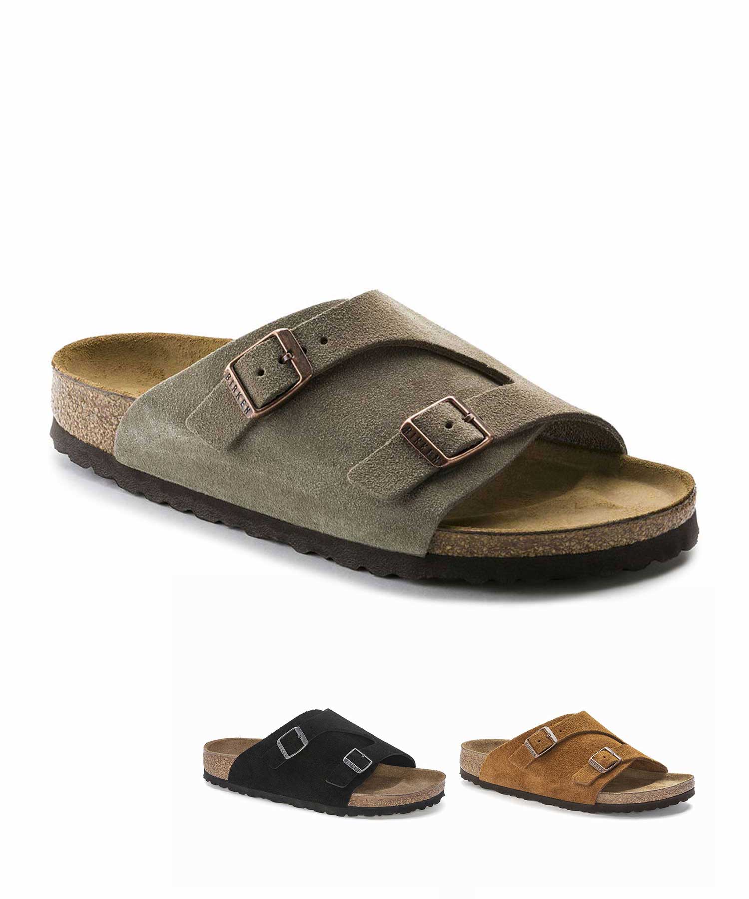 BIRKENSTOCK/ビルケンシュトック Zurich Suede チューリッヒ スウェード サンダル コンフォート コルク レギュラー幅 1023842/1025045/50461