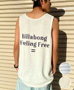 BILLABONG ビラボン メンズ タンクトップ バックプリント パイル セットアップ対応 BE011-352