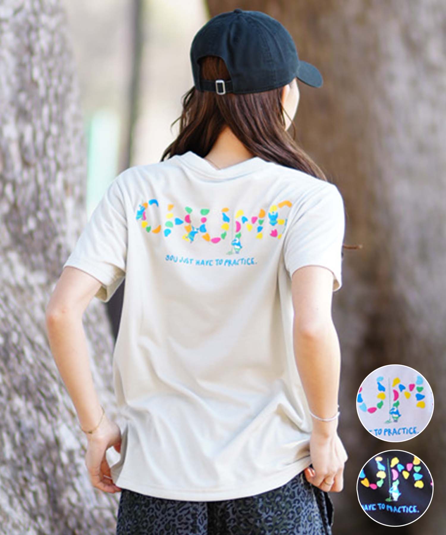 チャムス Tシャツ レディース CHUMS チャムス Climbing Booby Work Out Dry T-Shirt レディース 半袖Tシャツ バックプリント CH11-2376