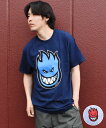 SPITFIRE スピットファイア メンズ オーバーサイズ フロントプリント 半袖Tシャツ BIGHEAD FILL ムラサキスポーツ限定