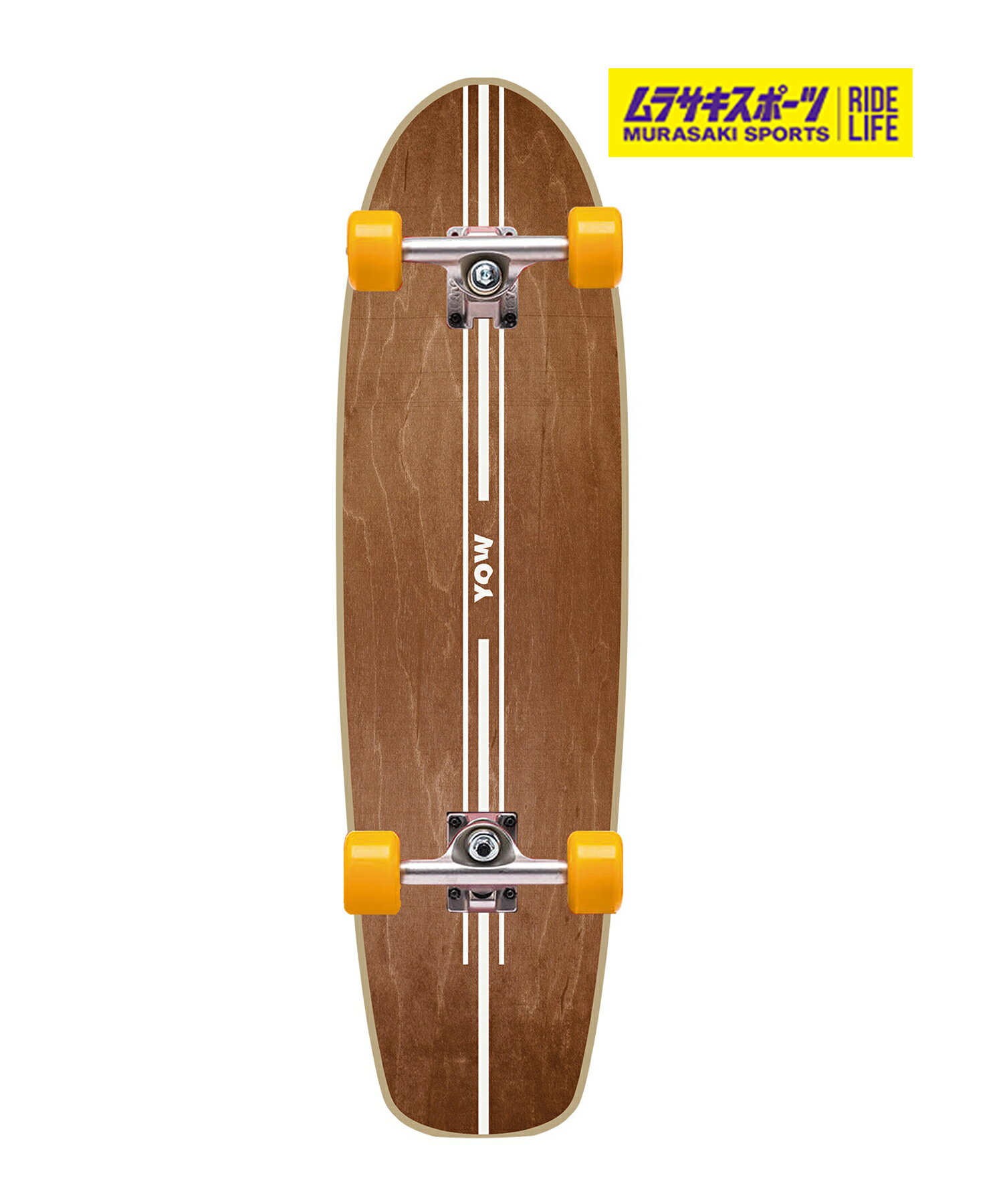 YOW ヤウ ロング スケートボード コンプリート 28.5inch VERMONT CLASSIC CRUISER